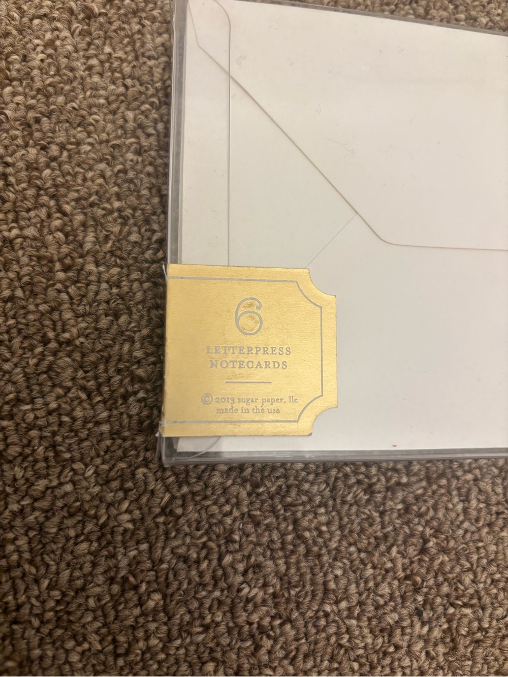 Hello Note Card Set with Gold Accent - Picture 4 of 4